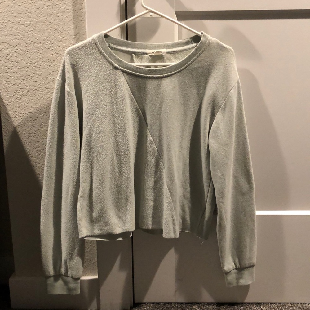 Mint green lounge sweatshirt from Garage